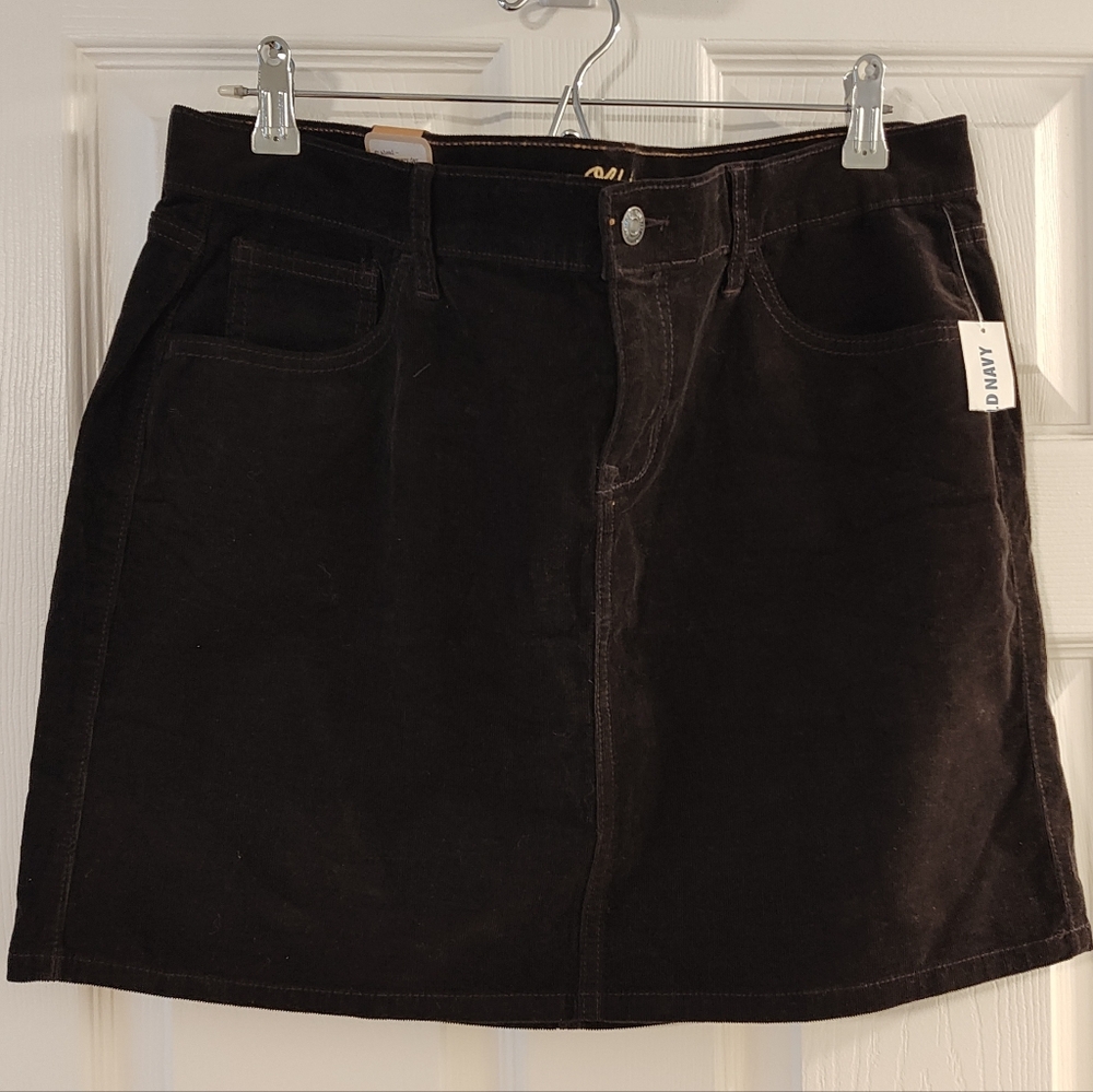 DK Brown Corduroy Skirt